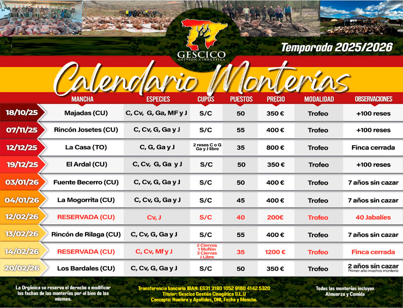 Programa Monterias GescicoGC 2025