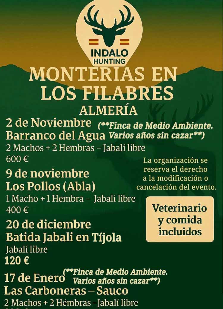 Programa Monterias Indalo 2025