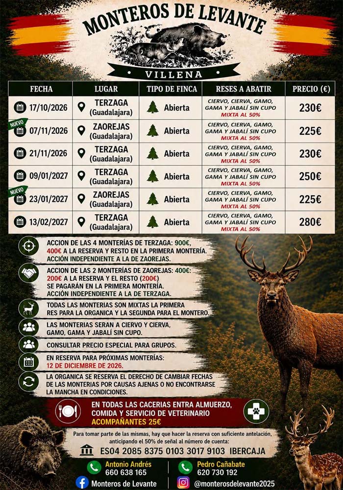 Programa Monterias Monteros de Levante