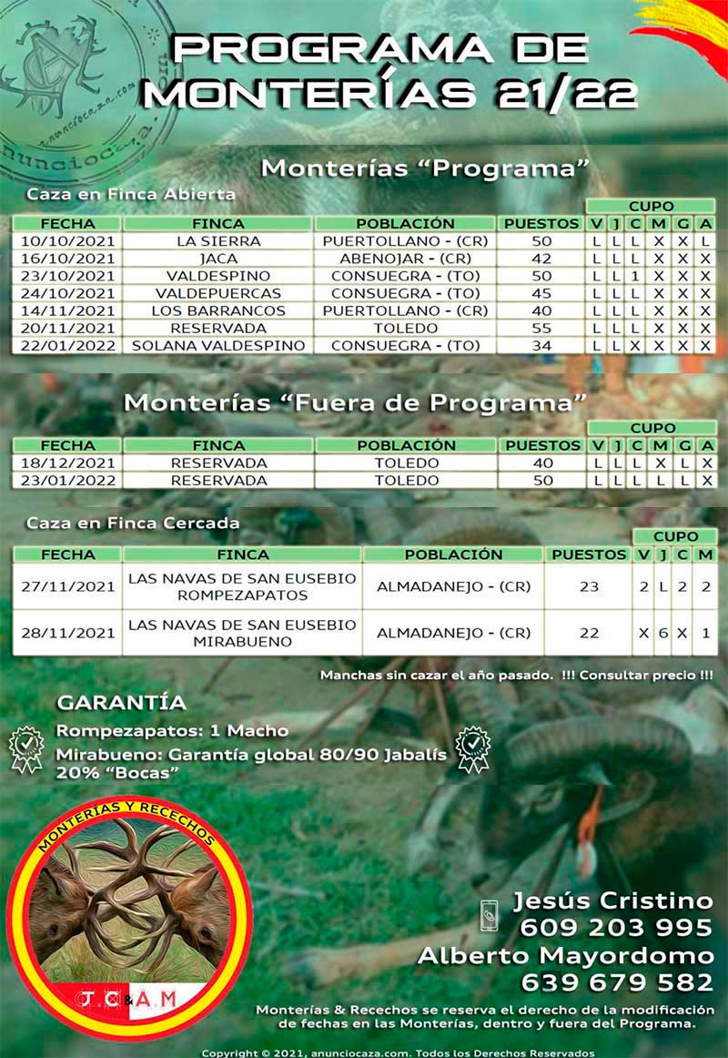 Programa Monterías JC y AM