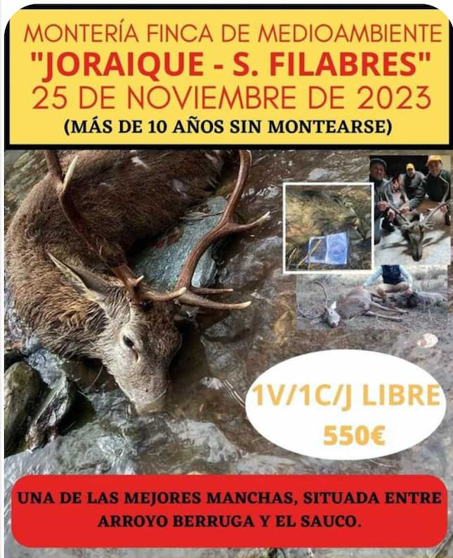 Programa de Monterias Pea Montera Alzabara 2023 2024
