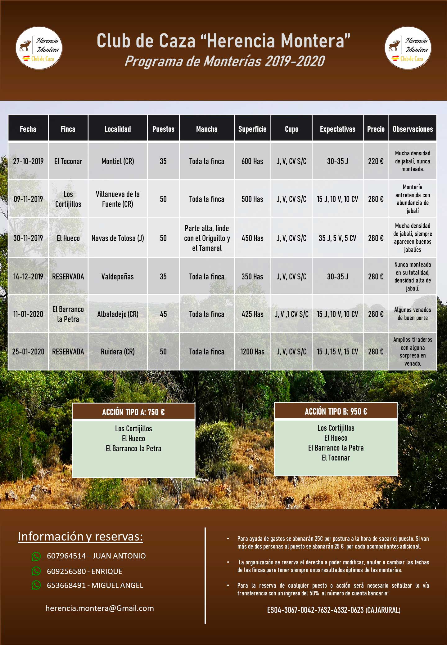 Programa Monterías Herencia Montera