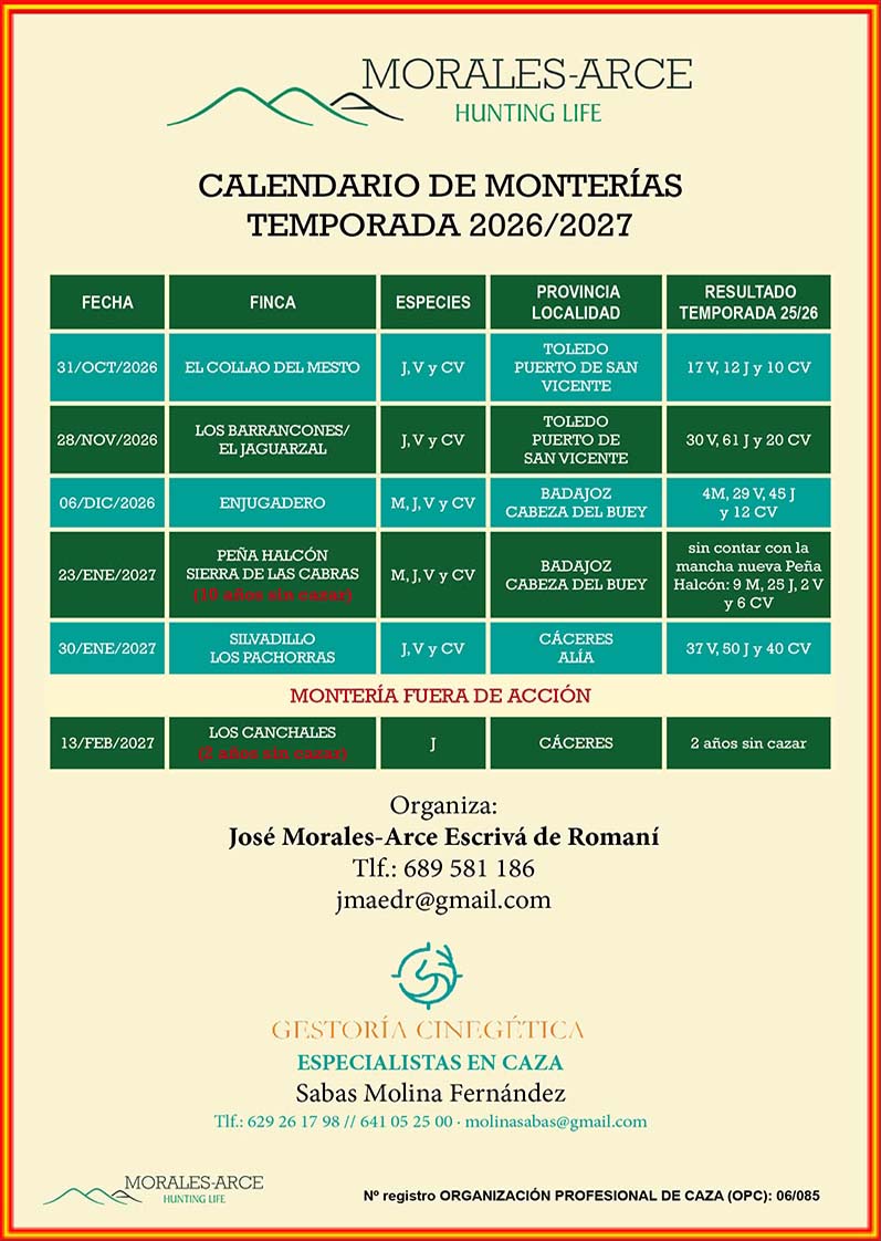 Programa Monterias Morales Arce 2025