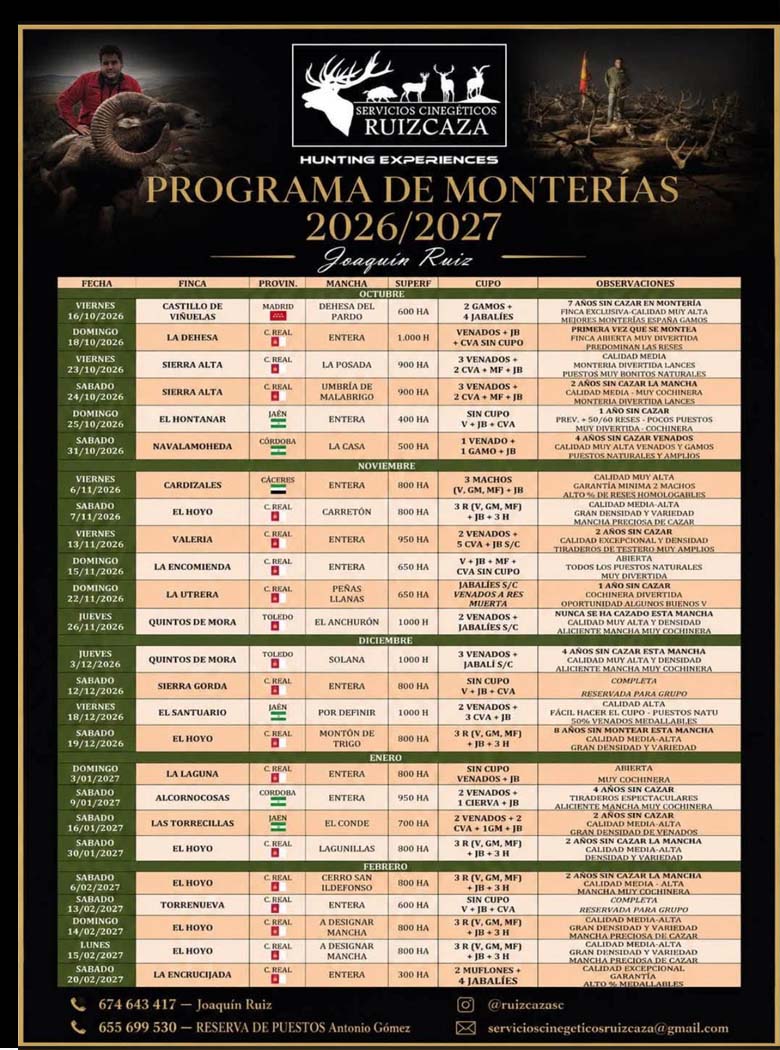 Programa Monterias ruizcaza